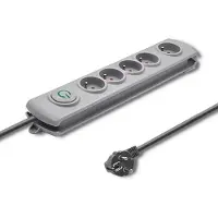 Qoltec 50270, 5 AC-Ausgänge, 230 V, 50 Hz, 10 A, 2200 W, 10 A