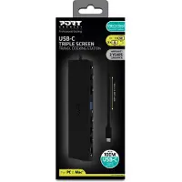 Port Designs 901906-W, Kabelgebunden, USB 3.2 Gen 2 (3.1 Gen 2) Type-C, 100 W, 1.4b, 1.2a, 3,5 mm