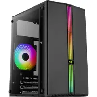 Aerocool EVO Mini Tower Obudowa Komputerowa RGB Black (AEROPGSEVO-MINI-G-BK)