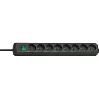 Brennenstuhl Eco-Line 8-fach Steckdosenleiste mit Schalter, 3m Kabel