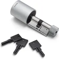 Netatmo Elektrisches Türschloss - Smartes Türschloss - 3 Schlüssel - Smart Keys - NFC Schlüssel - Share Access - Apple Homekit - Silber