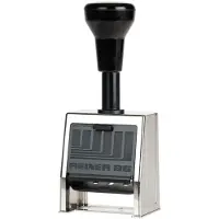 Reiner Numeroteur B6 Pagineringsstempel 23 x 6 mm (B x H) Krom, Sort