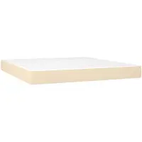 vidaXL Taschenfederkernmatratze Mittel Creme 160x200x20 cm Stoff