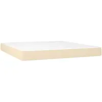 vidaXL Taschenfederkernmatratze Mittel Creme 180x200x20 cm Stoff