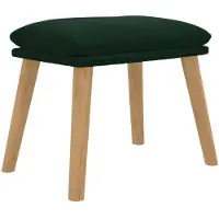 vidaXL Fußhocker Dunkelgrün 45x29,5x35 cm Samt