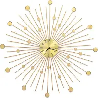 vidaXL Wanduhr Metall 70 cm Golden