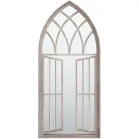 vidaXL Gartenspiegel Sand 100x45 cm Eisen