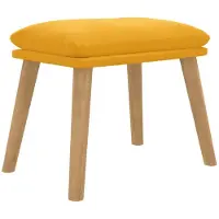 vidaXL Fußhocker Senfgelb 45x29,5x35 cm Samt