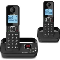 Alcatel Schnurloses duo-telefon mit anrufbeantworter F860VOICEDUONOIR