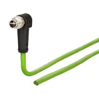METZ CONNECT Anschlussleitung M12 Stecker 8-polig X-kodiert, gewinkelt, 10 m