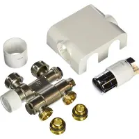 Oventrop Badheizkrper-Anschluss-Set 7 Vorlauf-/Rcklaufanschluss wei