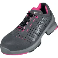 Uvex 1 ladies Sicherheitsschuh S1 Damen Halbschuh gelocht grau/pink 43
