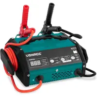Vonroc Batterieladegerät mit Starthilfefunktion - 15A - Für 6V oder 12V Blei-Säure-Batterien