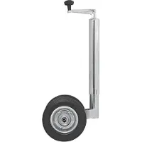 Pricenet Doppelstützrad 48 mm mit Vollgummireifen 200 x 50 mm