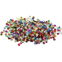 Creativ Company 522301, Pailletten, Mehrfarbig, 6 mm, 10 g, Polybag