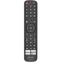 Savio RC-14 Universal remote control/replacement for HISENSE SMART TV, TV, TV-Tuner, IR Wireless, Drucktasten, Schwarz