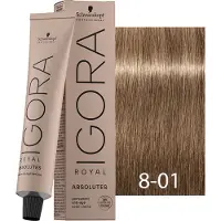 Schwarzkopf Professional Igora Royal Absolutes 60 ml 8-01 Hellblond Natur Cendré