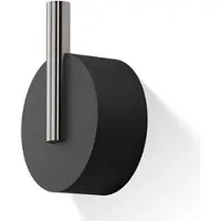 DECOR WALTHER Handtuchhaken Stone Klein Matt Schwarz Matt Edelstahl