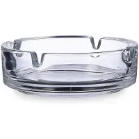 Arcoroc Aschenbecher 6 Stück Stapelbar Satz Durchsichtig Glas 10,7 cm