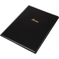 Olympia Speisekarte PVC schwarz A4