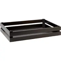 Assheuer & Pott APS 11626 Holzbox SUPERBOX, Akazienholz, 55,5 x 35 cm, Höhe 10,5 cm, schwarz