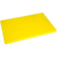 Hygiplas Extra Dickes LDPE Schneidebrett Gelb 450x300x20mm