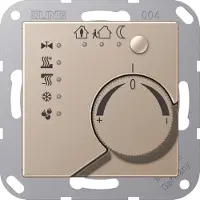 JUNG A2178TSCH KNX Stetigregler mit integrierter Tasterschnittstelle 4fach, Thermoplast lackiert, Serie A, champagner A 2178 TS CH