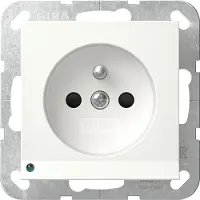 Gira Steckd. Erdstift LED-Leuchte + SP System 55 Reinweiß 448903