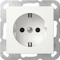Gira System 55 Sicherheit Plus Schuko Steckdose 6mm² Rein Weiß - 498103