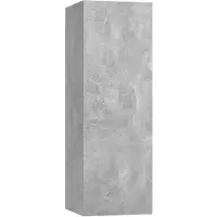 vidaXL TV-Schrank Betongrau 30,5x30x90 cm Holzwerkstoff