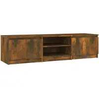 vidaXL TV-Schrank Räuchereiche 140x40x35,5 cm Holzwerkstoff