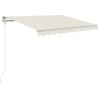 vidaXL Markise Automatisch Einziehbar 300x250 cm Creme