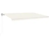 vidaXL Markise Automatisch Einziehbar 500x300 cm Creme