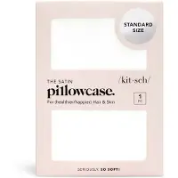 Raw Organic Satin Pillowcase (Various Colours) - Ivory