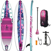Aqua SKIFFO ELLE 10.4 SUP Board Stand Up Paddle Surf-Board aufblasbar Paddel iSUP 315x79cm