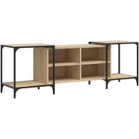 vidaXL TV-Schrank Sonoma-Eiche 153x37x50 cm Holzwerkstoff