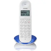 Brondi Lotus, DECT-Telefon, Kabelloses Mobilteil, 50 Eintragungen, Blau, Weiß