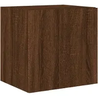 vidaXL TV-Wandschrank mit LED-Leuchten Braun Eichen-Optik 40,5x35x40cm