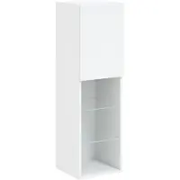 vidaXL TV-Schrank mit LED-Leuchten Weiß 30,5x30x102 cm