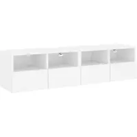 vidaXL TV-Wandschränke 2 Stk. Weiß 60x30x30 cm Holzwerkstoff
