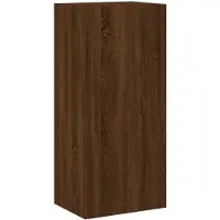 vidaXL TV-Wandschrank Braun Eiche-Optik 40,5x30x90 cm Holzwerkstoff