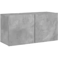 vidaXL TV-Wandschrank Betongrau 80x30x41 cm