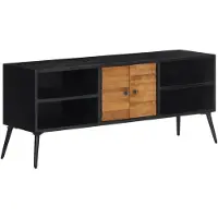 vidaXL TV-Schrank 112x31x45 cm Recyceltes Massivholz Teak