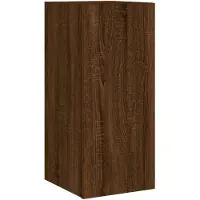 vidaXL TV-Wandschrank mit LED-Leuchten Braun Eichen-Optik 30,5x35x70cm