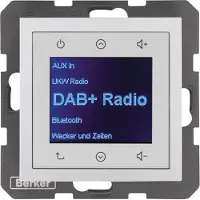 Berker 30841404 Radio Touch UP DAB+, Bluetooth B.x alu matt