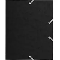 Exacompta 55200E 25x Sammelmappe mit Gummizug und 3 Klappen aus Colorspan-Karton 400g/qm, 24x19cm - Farben sortiert