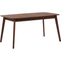 Beliani Esstisch Dunkle Walnuss MDF-Platte 120 x 75 cm Ausziehbar 150 x 75 cm Rechteckig Skandinavisch Holzoptik Ausziehtisch Küche Wohnküche