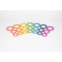 TickiT Rainbow Wooden Rings, 0,8 Jahr(e), Holz, Mehrfarbig