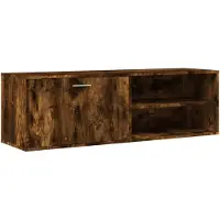 vidaXL TV-Schrank Räuchereiche 120x34x37 cm Holzwerkstoff
