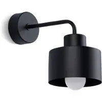 Sollux Wandleuchte SAVAR 1 schwarz 1xE27 15W Stahl 20x20x22cm